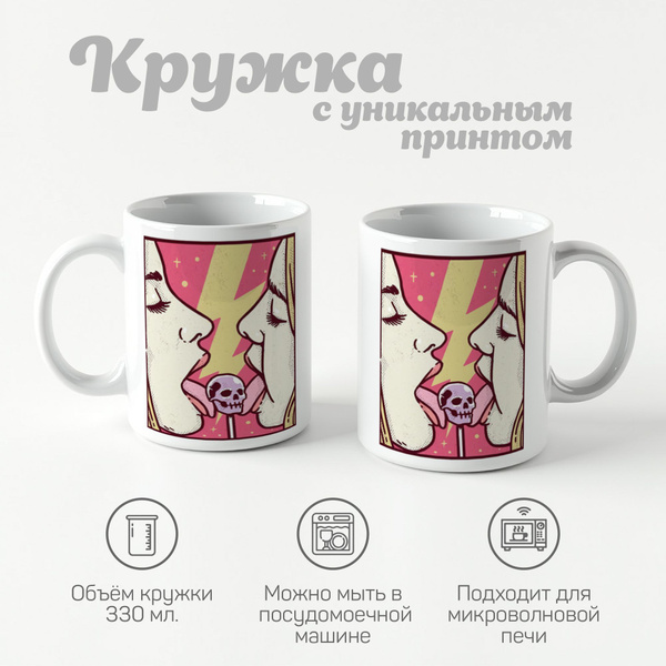 Кружка CherryPie "поп арт чупа чупс", 330 мл купить c доставкой на OZON ...