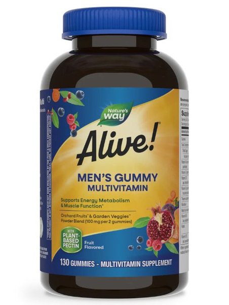 Alive! Men's Multi Gummy (комплекс мультивитаминов для мужчин) 130 ...