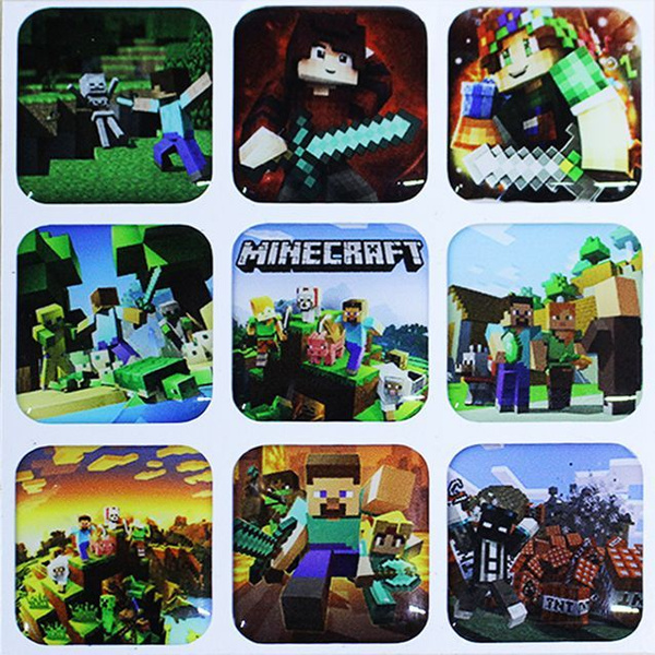 Майнкрафт 3Д стикер наклейка/Minecraft 3D №1 купить на OZON по низкой ...