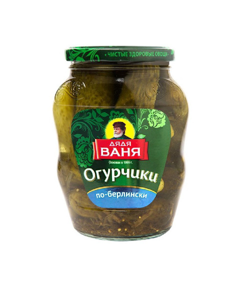 Огурцы Дядя Ваня По-Берлински маринованные 680 г, Россия купить на OZON ...