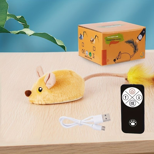 Интерактивная игрушка для котят - заряжаемая радиоуправляемая мышь ...