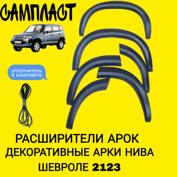 Накладки на арки КРУГЛЫЕ старого образца для Нива Шевроле 2123 (до ...