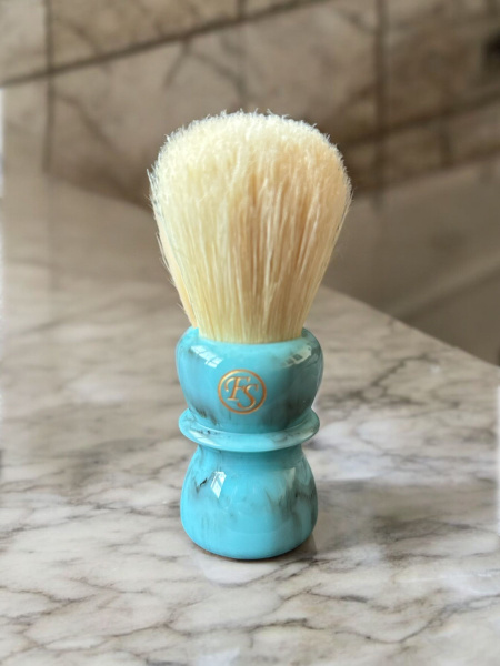 Помазок Frank Shaving КАБАН&БИРЮЗА, узел 26 мм натуральный кабан, ручка ...