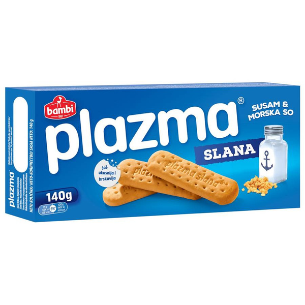 Печенье Plazma Слана Морская соль и кунжут 140г купить на OZON по ...