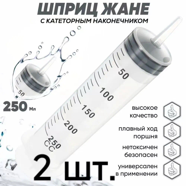 Большие шприцы 2 шт250 мл, используемые в различных сценариях купить на ...