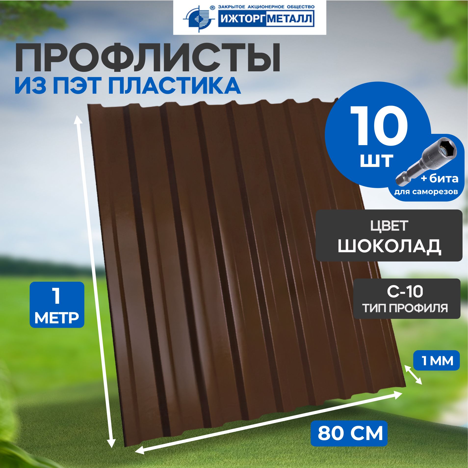 Профлист из ПЭТ профнастил пластиковый, 10 шт. - купить с доставкой по  выгодным ценам в интернет-магазине OZON (1321568626)