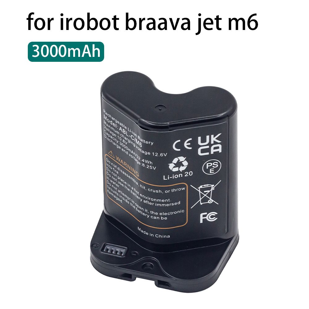 10.8V 3000mAh Зарядные литий - ионные батареи Irobot Braava Jet M6 M612880