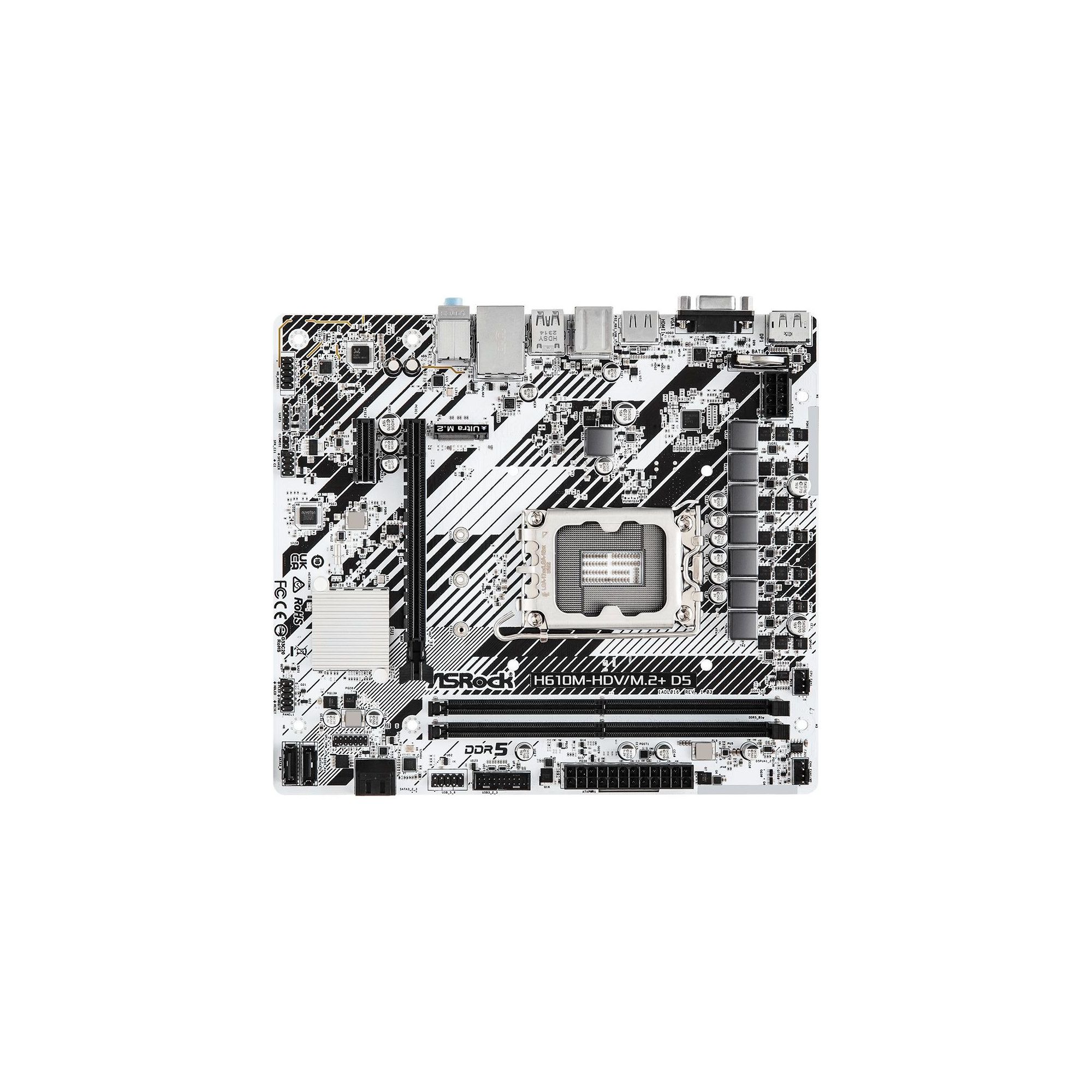 ASRockМатеринскаяплатаH610M-HDV/M.2+D5