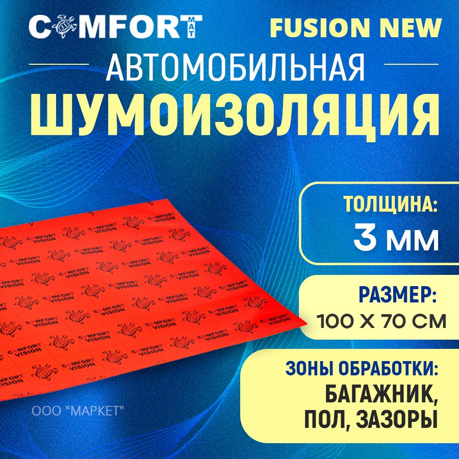 ШумоизоляцияComfortmatFusionNEW1мх70см