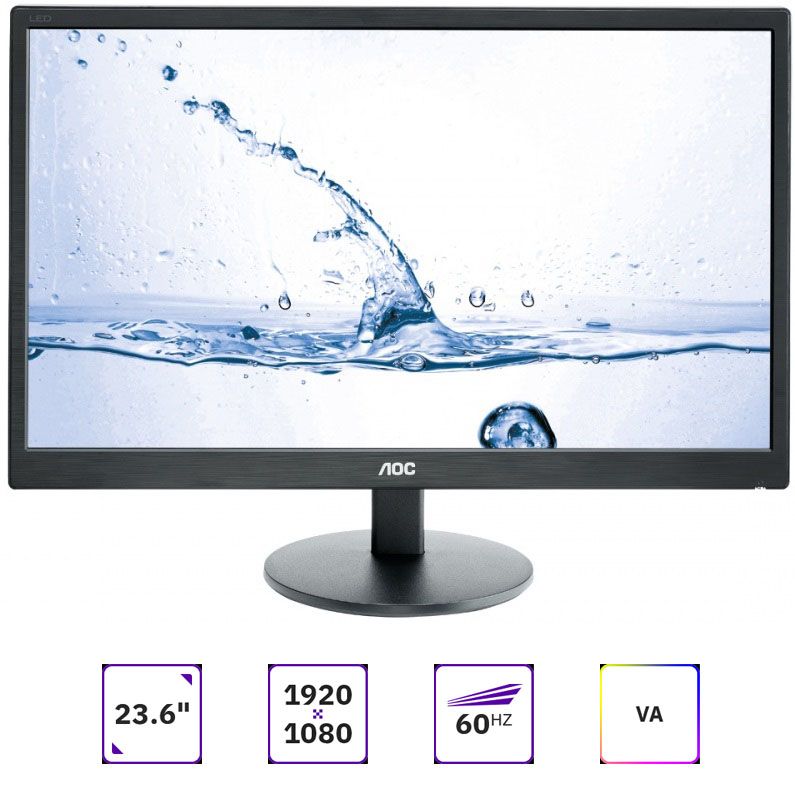 AOC23.6"МониторM2470SWH,черный