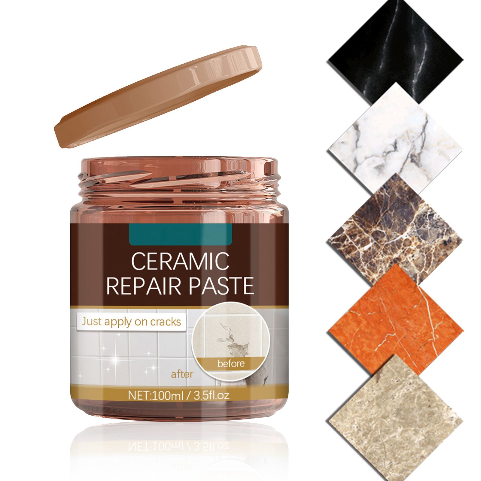 Jaysuing ceramic repair paste. Repair paste. Windigo ceramic paste (100 г). Ремонтная паста для ламината. Керамическая паста для ремонта керамики.
