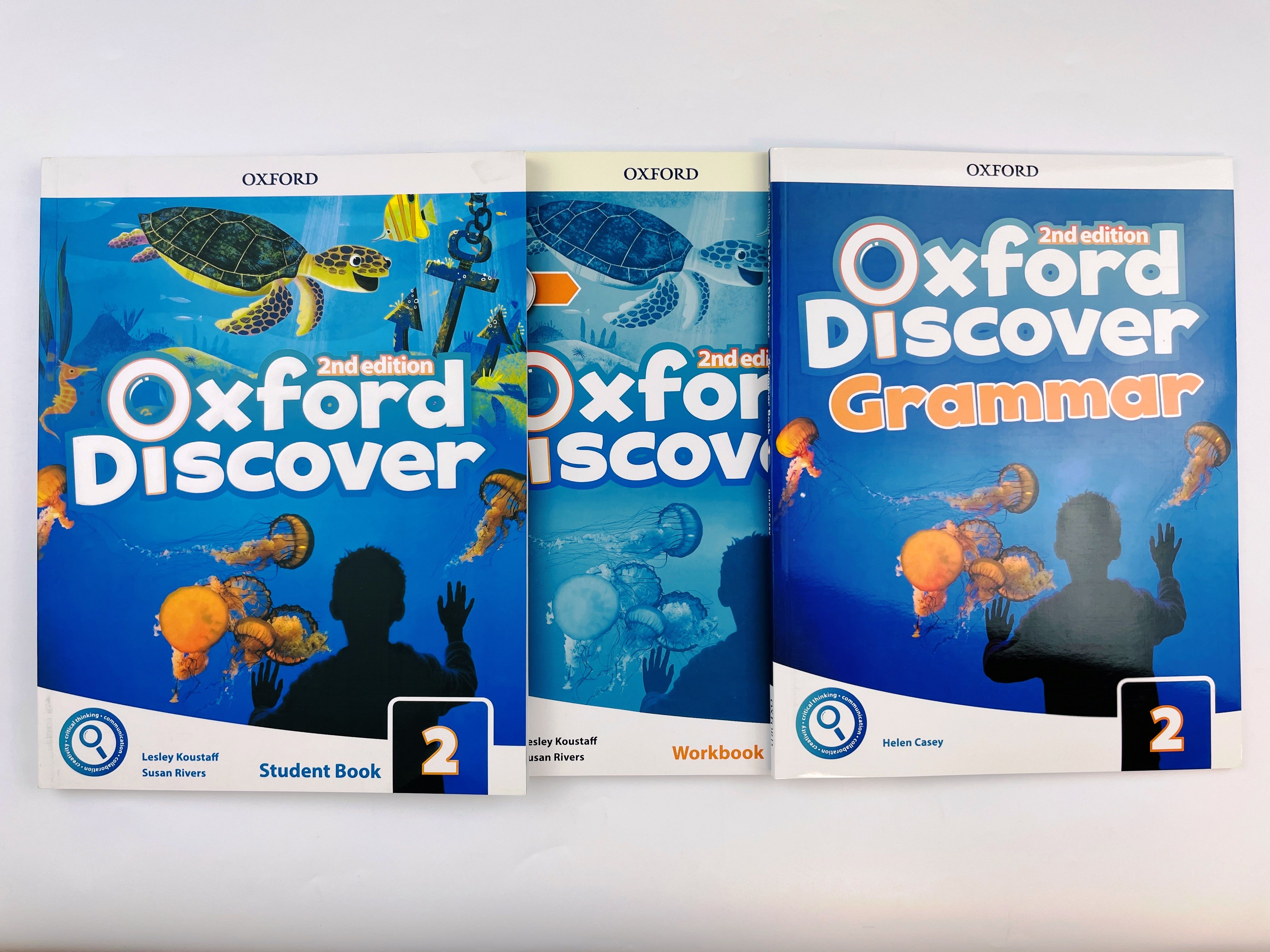 Oxford Discover 2 Student Book + Workbook with DVD + Oxford Discover Grammar 2 Students book (2nd edition) + CD | Vilina Charles