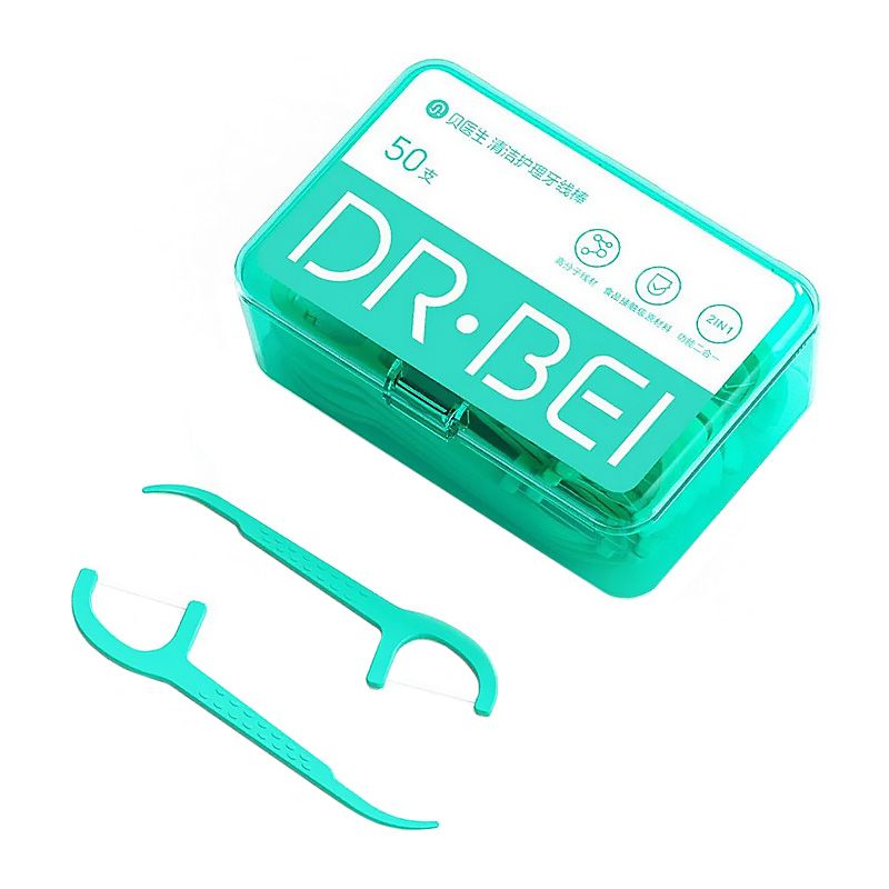 Зубная нить-зубочистка Dr.Bei Dental Cleaning Floss Stick (50 шт.)