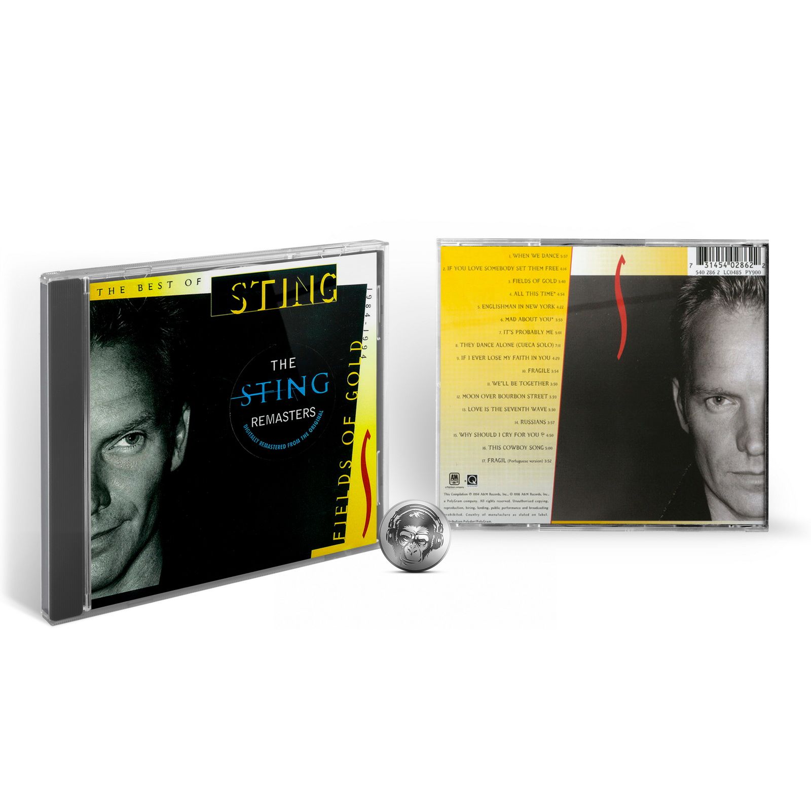 Sting - Fields Of Gold - The Best Of 1984-1994 (CD) 1994 A&M, Jewel Музыкальный диск