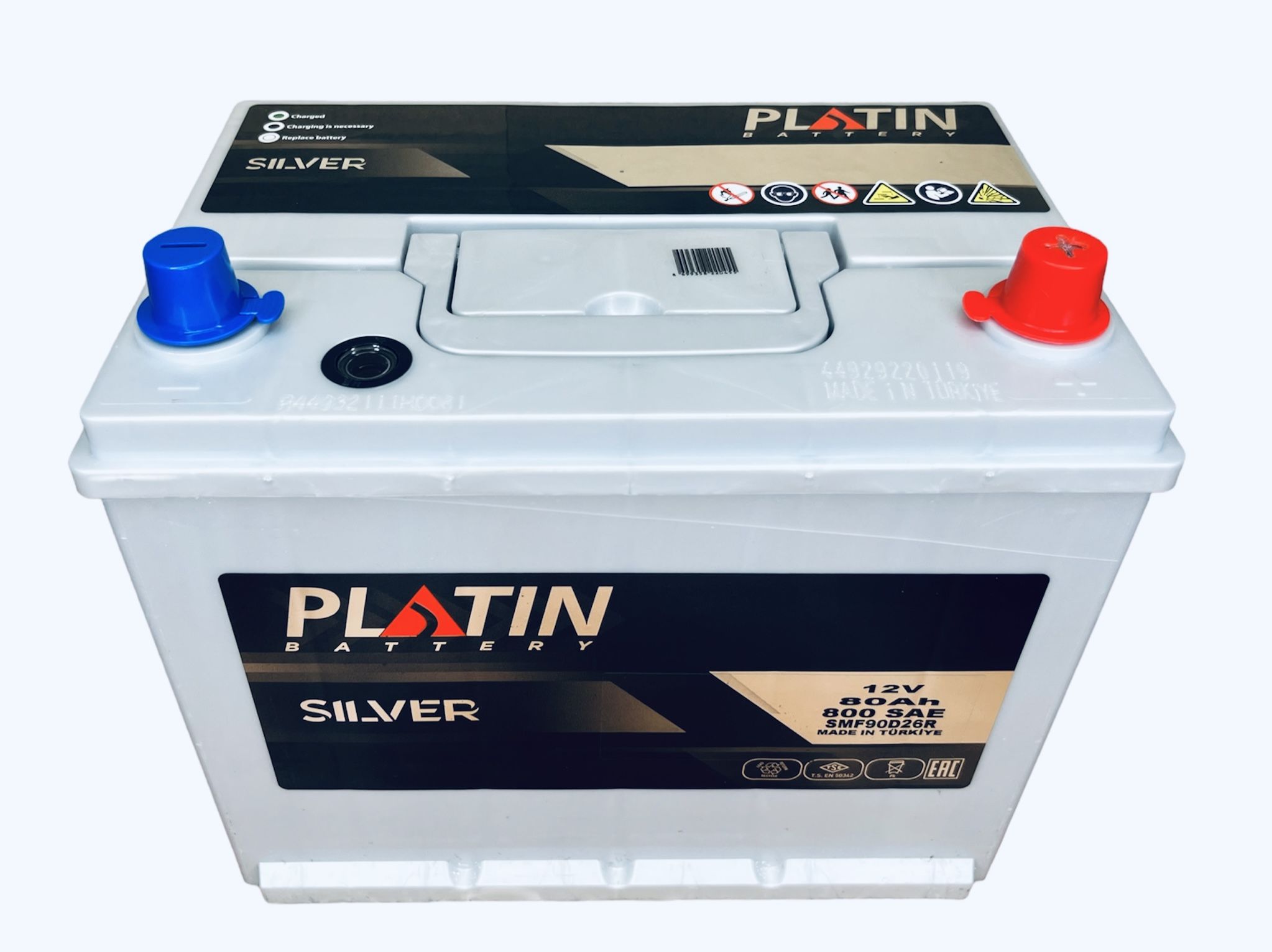 Аккумулятор автомобильный Platin Silver Asia 80 Ач 760 A о.п. SMF 90D26L  260х175х225