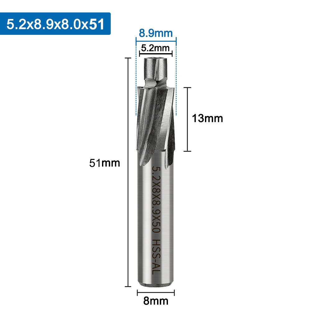 ЦековкаHSS,М5,5,2x8,9x6x51,1шт.