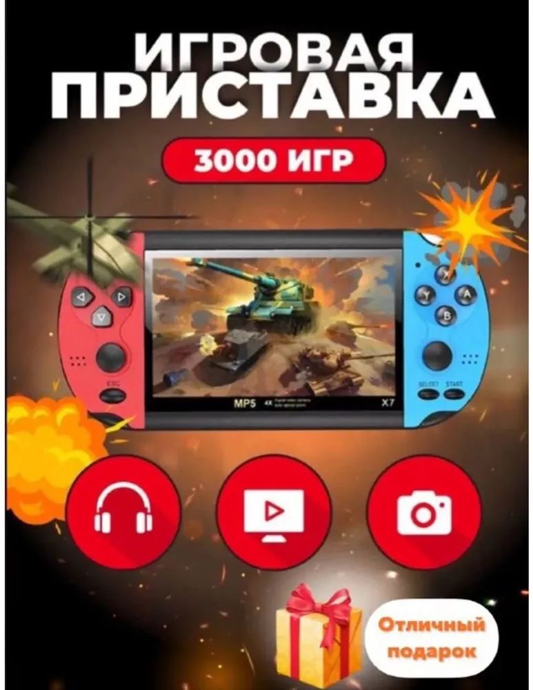 Портативная игровая приставка ретро консоль для телевизора X7