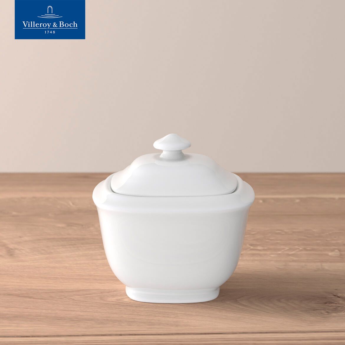 Сахарница фарфоровая, 240 мл, Royal, Villeroy & Boch, Костяной фарфор