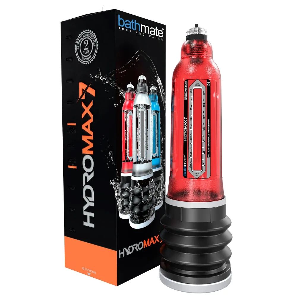 Мужской гидронасос Bathmate Hydromax X40 Brilliant Red для Увеличения Члена