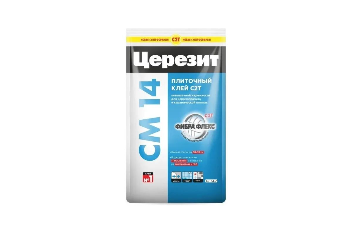 Клей для плитки Церезит CM 14 C2T, 5 кг