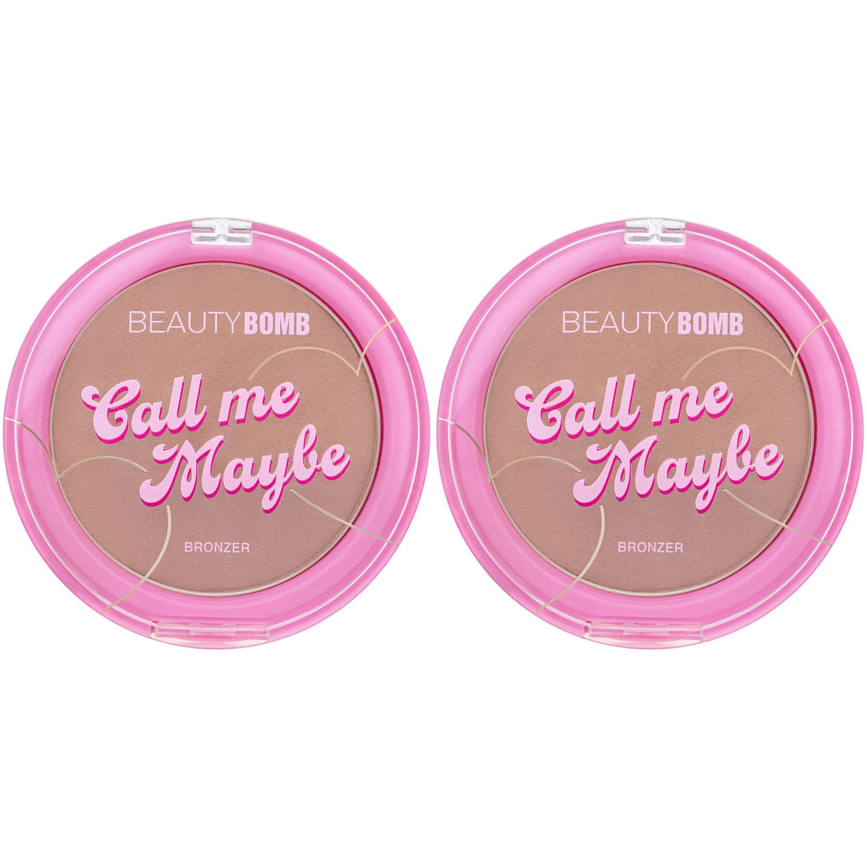 Beauty Bomb Бронзер для лица Call me maybe, Тон 01, 7,6 г, 2 шт