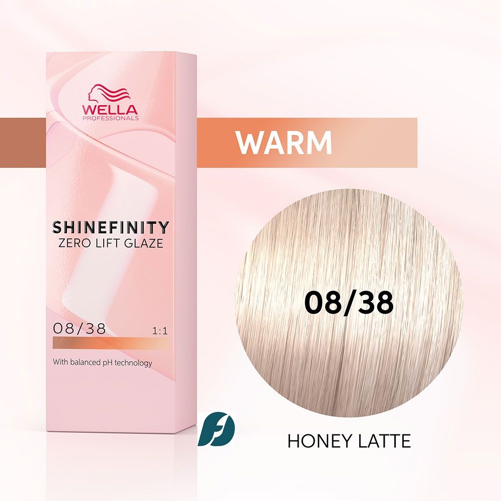 Wella Professionals Shinefinity 08/38 Гель-крем краска - Медовое латте, 60 мл