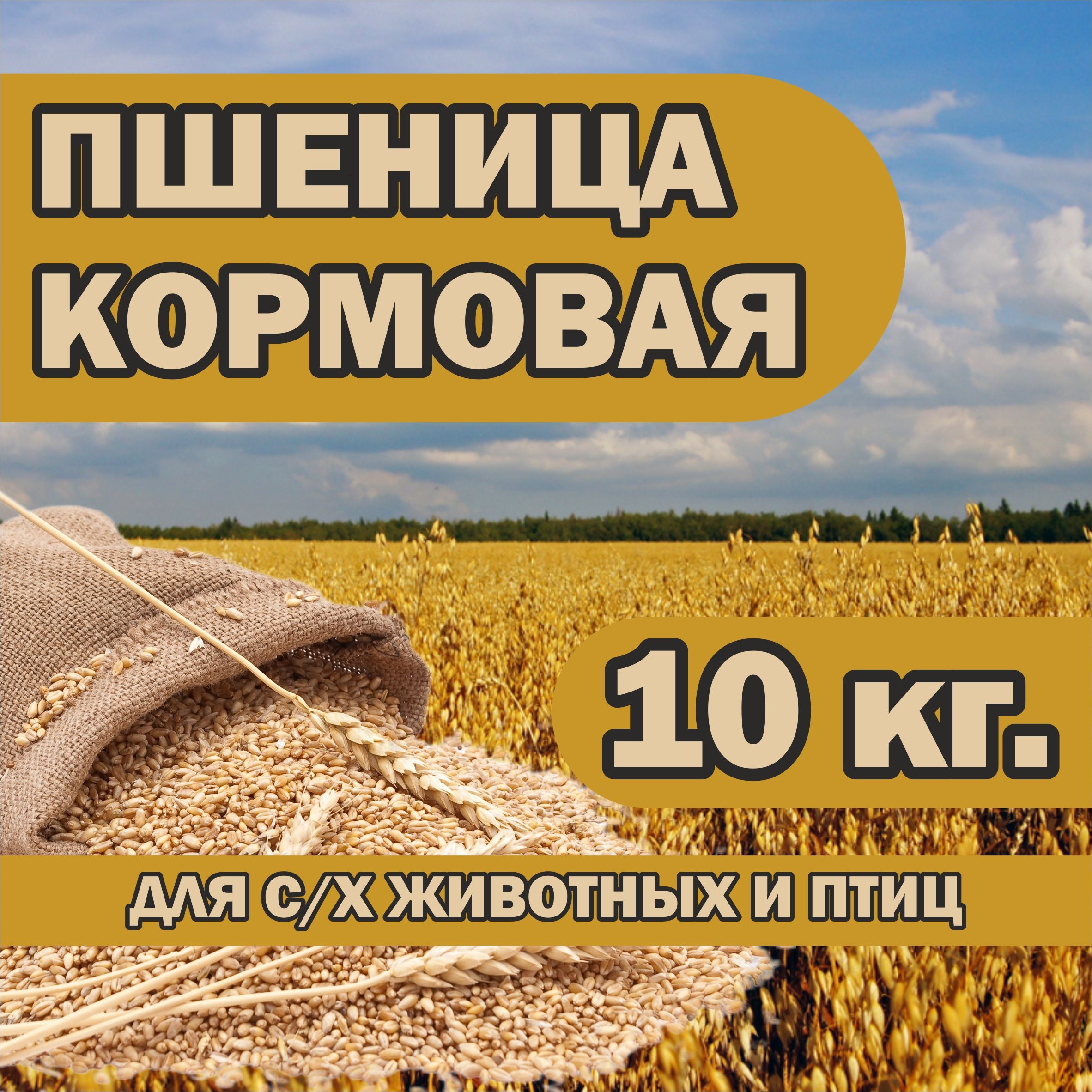 Пшеница кормовая 10 кг.