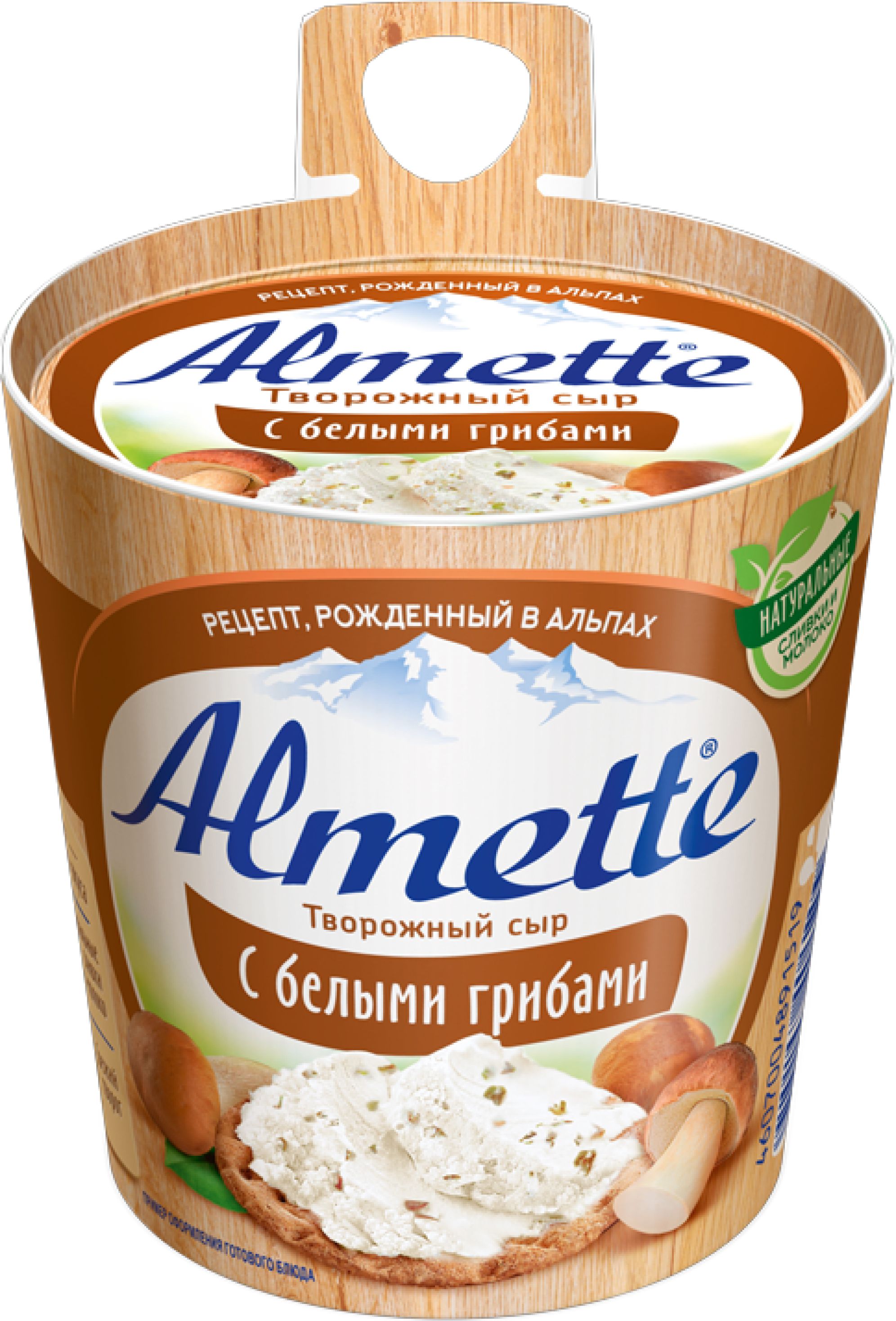 Сыр творожный Almette с белыми грибами, 150 г