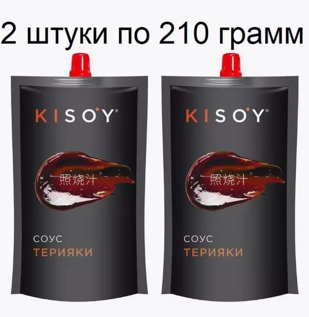 Соус деликатесный Kisoy "Терияки", 2 шт по 210 г