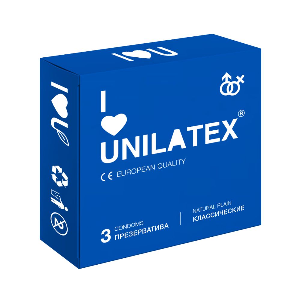 Презервативы UNILATEX Natural Plain, 3 шт.