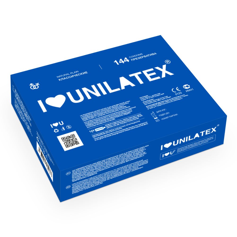 Презервативы UNILATEX Natural Plain, 144 шт.