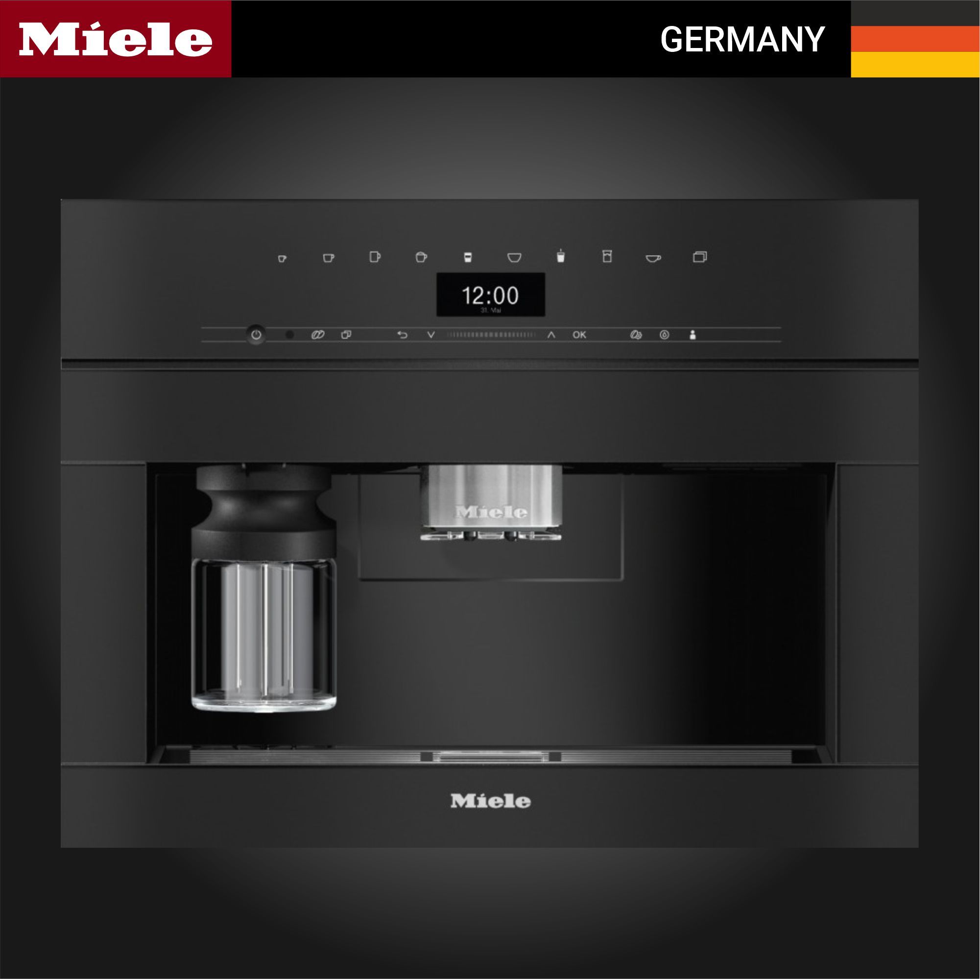 Miele Встраиваемая кофемашина CVA 7440 OBSW, черный