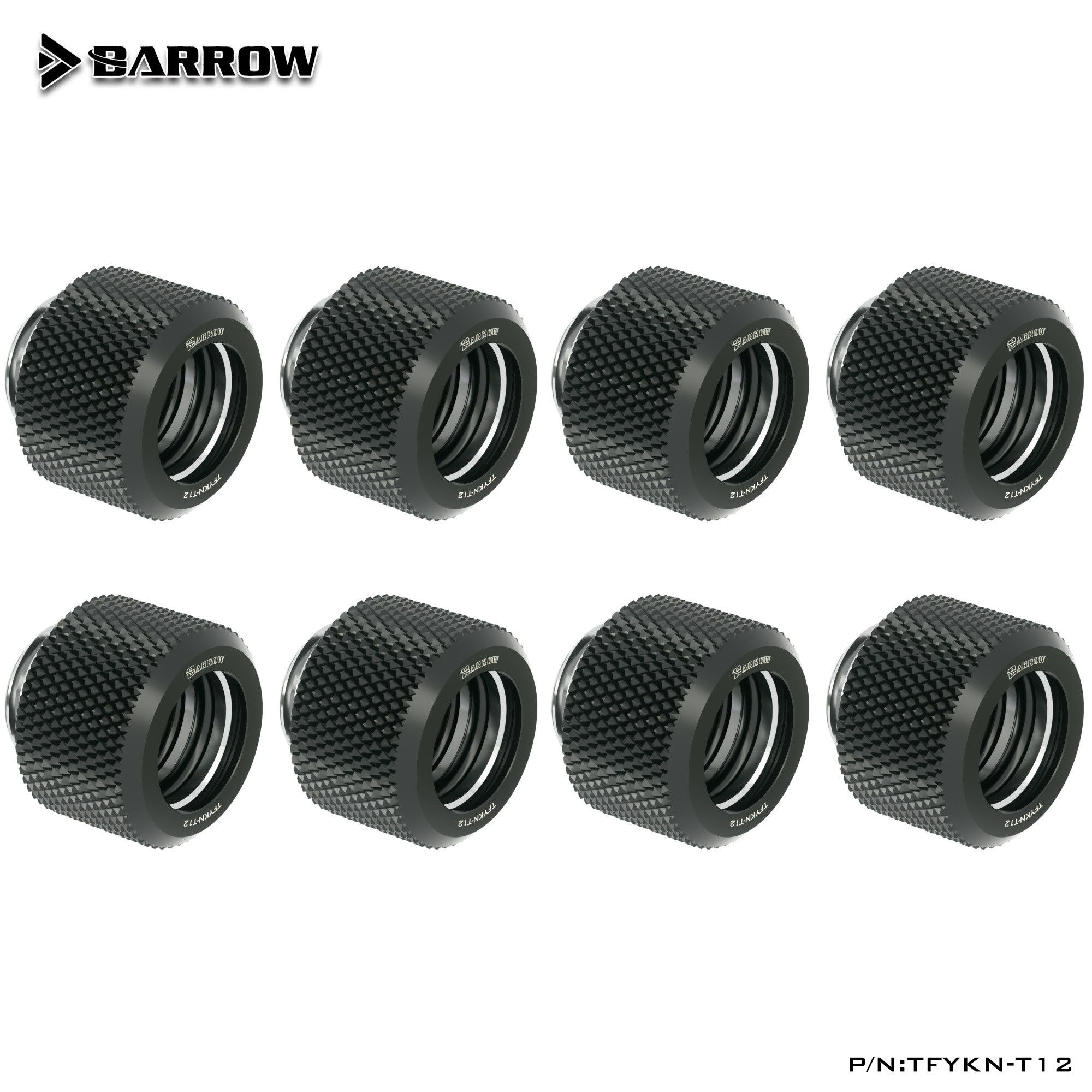 Фитинг Barrow Choice Multicolor Compression Fitting - OD: 12mm Rigid Tubing - 8шт