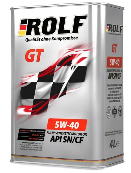 ROLFgt5W-40Масломоторное,Синтетическое,4л