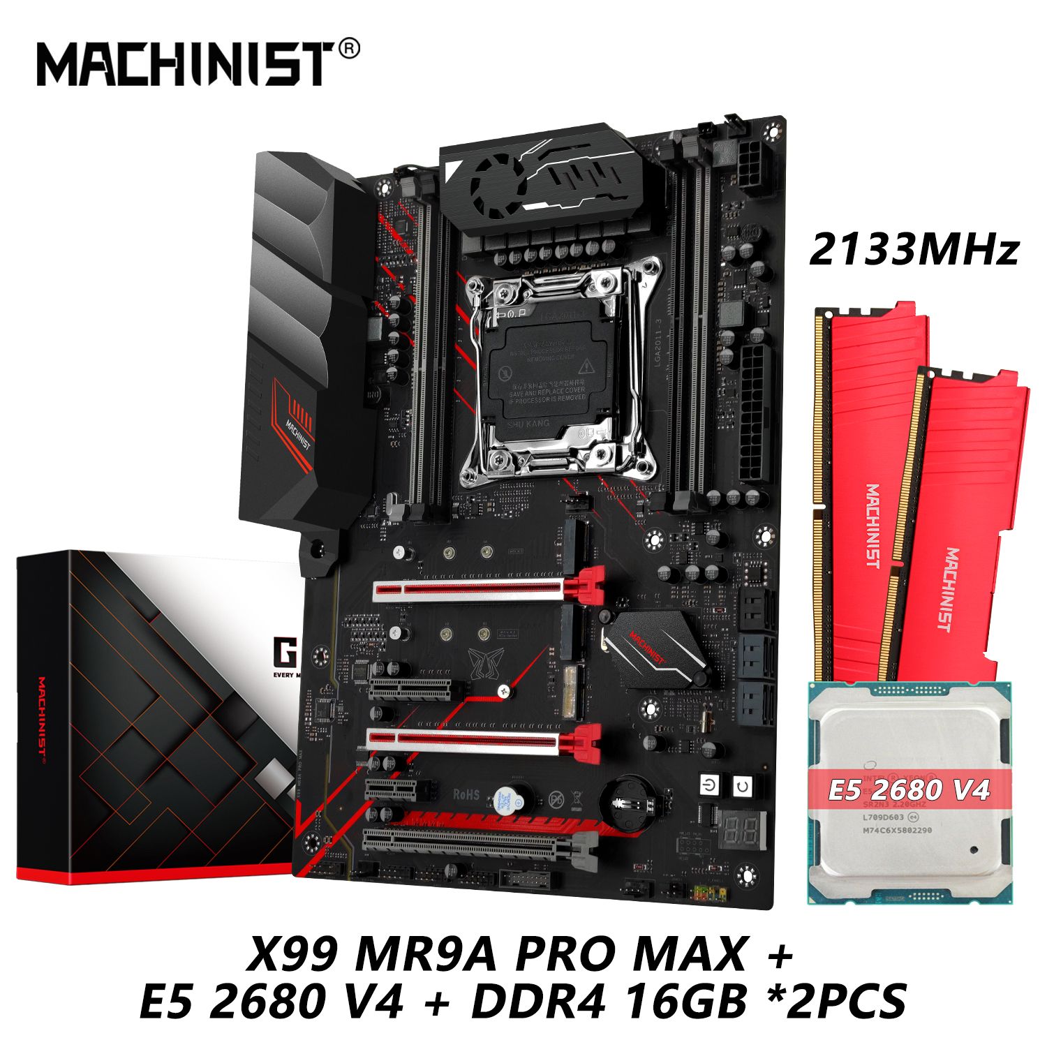 MACHINISTМатеринскаяплатаX99MR9APROMAX