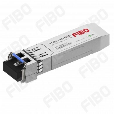 Трансивер (модуль) SFP+ FIBO, 10 км, LC, 10 Гбит/с, SM, двойной, DDM (FT-S10-X3110LD)