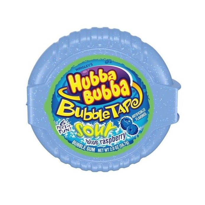 Жевательная резинка лента Хубба Бубба Голубая Малина / Hubba Bubba Tape Blue Raspberry