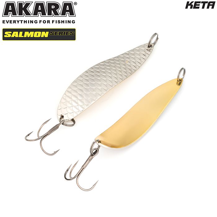 Блесна колеб. Akara Salmon Кета 85 мм 26 гр. NI/GO