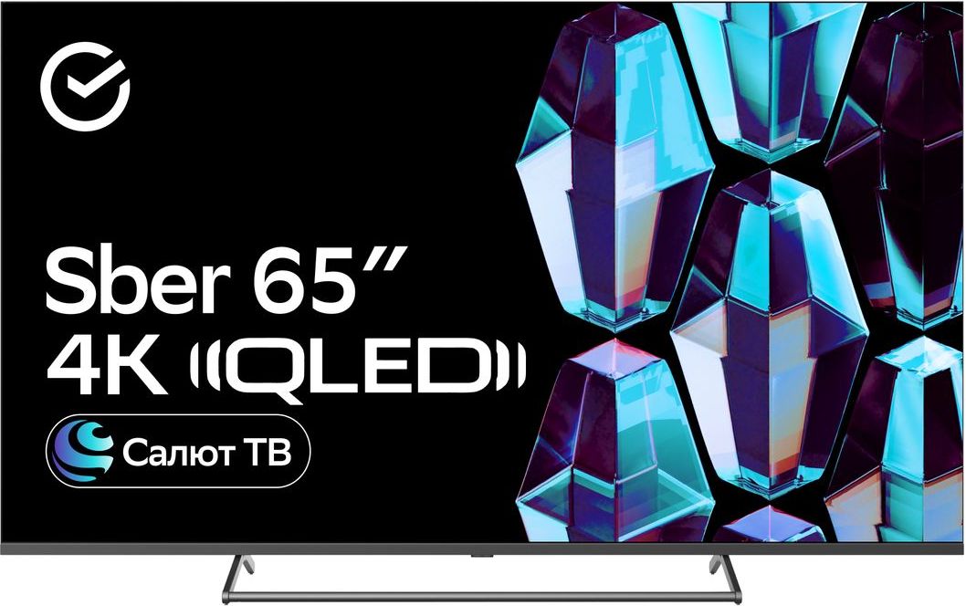 Sber Телевизор SDX-65UQ5231 65" 4K UHD, темно-серый