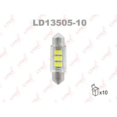 Ld13505-10LedC5WT11X35Mm12VSv8,56900KЛампаLynxauto