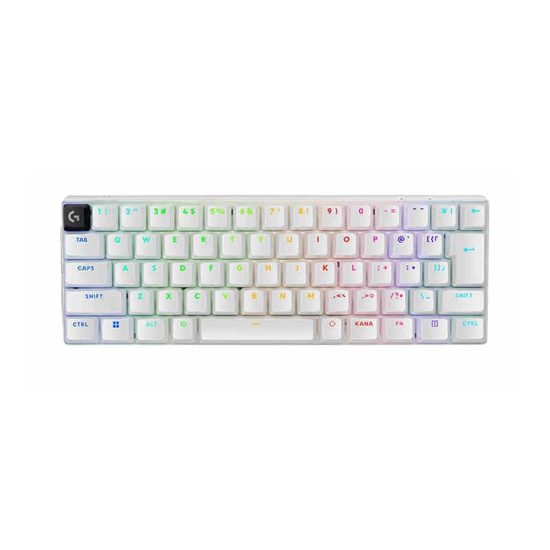 Alzzlie Клавиатура беспроводная Logitech G PRO X 60 LIGHTSPEED,white,L Axis, Английская раскладка, белый