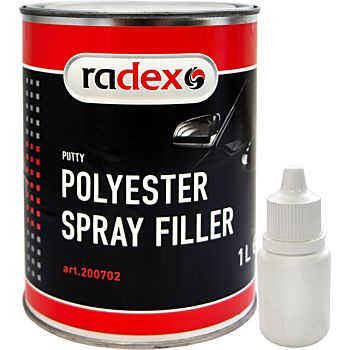 RADEXPOLYESTERSPRAYFILLERраспыляемаяшпатлевкасотвердителем(1л)