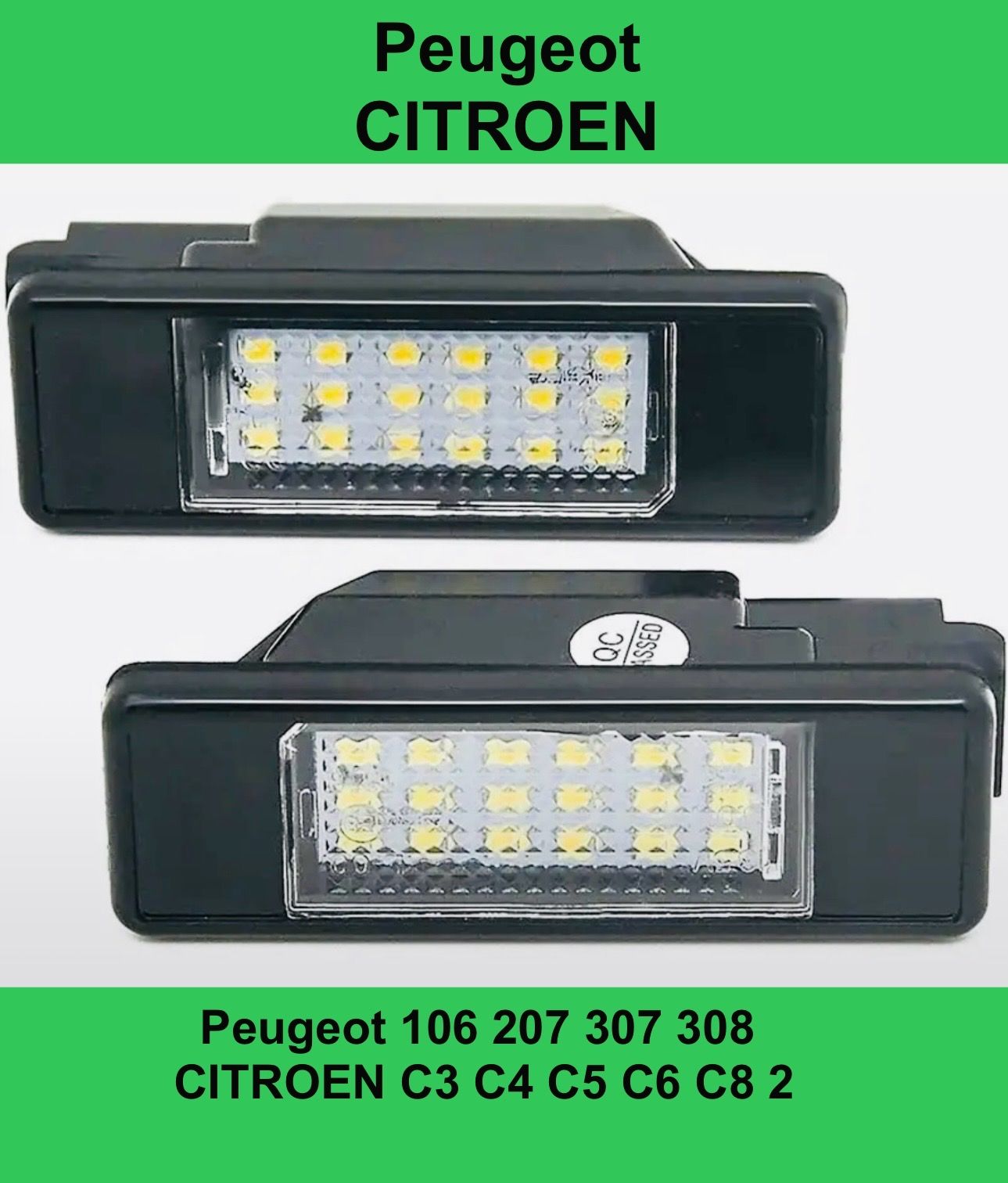 Подсветка номера. Светодиодная. для Peugeot 106 207 307 308 для CITROEN C3 C4 C5 C6 C8 2