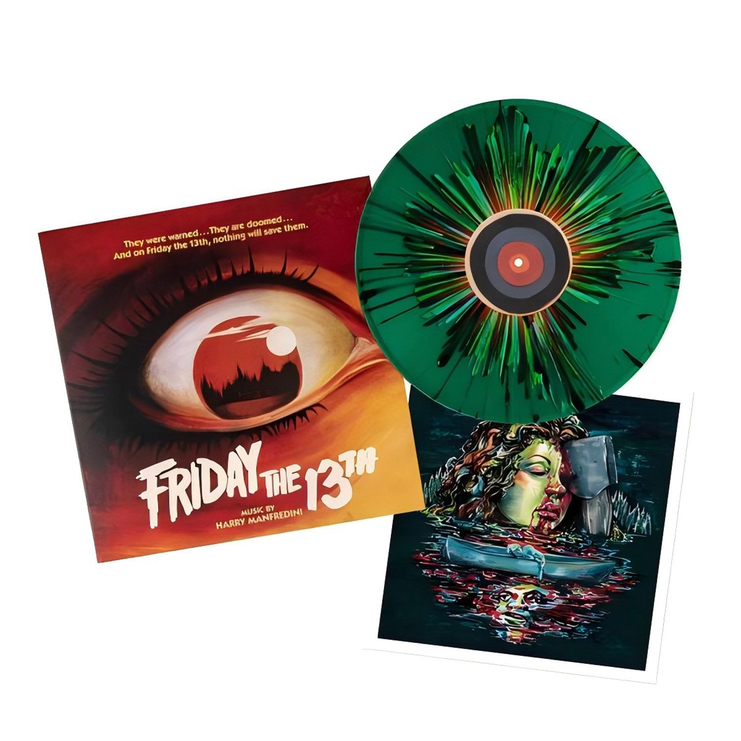 Виниловая пластинка Harry Manfredini - Friday The 13th Vinyl, LP, Album, Limited Edition, Reissue, Green Translucent Colors Splaters