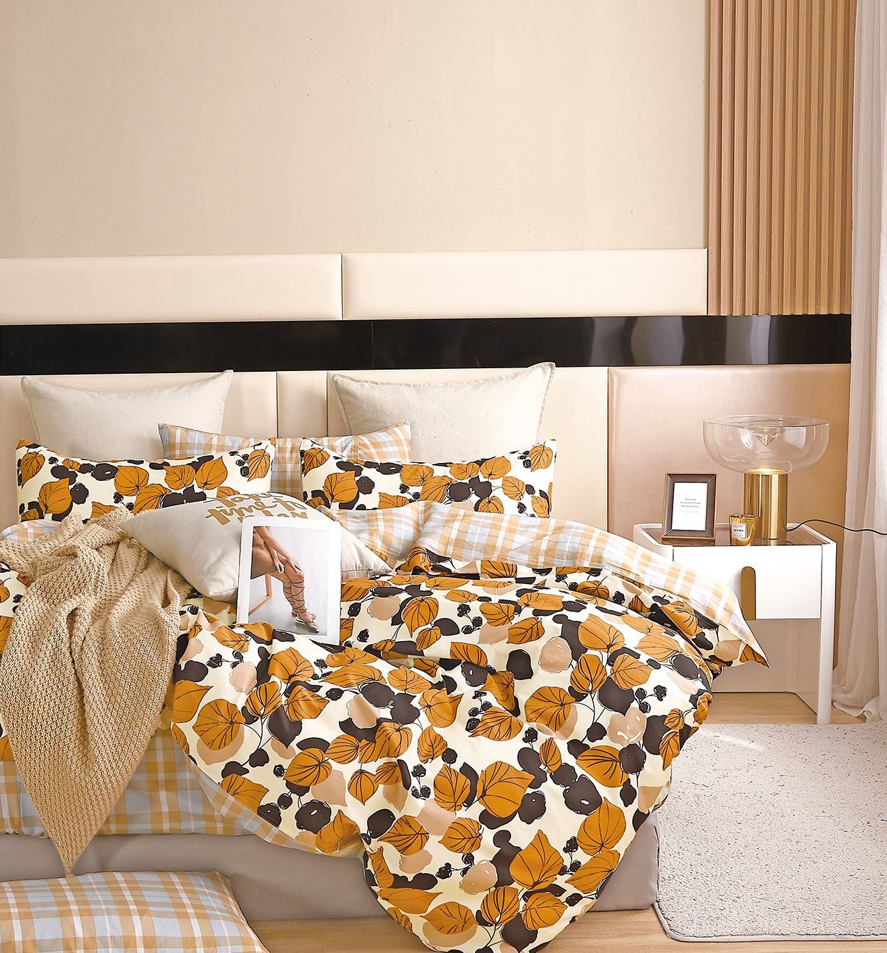 Butterfly Комплект постельного белья, Сатин, Евро, наволочки 70x70