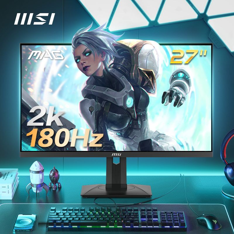 MSI27"МониторMSI27"МониторMAG274QRFQDE2,2560x1440WQHD180Гц1мсRapidIPSHDR400MysticLightИгровыемониторы,Европейскаявилка,черный