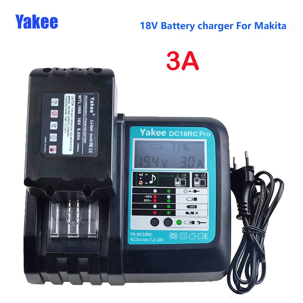 18VRC3AToolгайковертзарядникForMakita18VBL1830BL1840BL1860