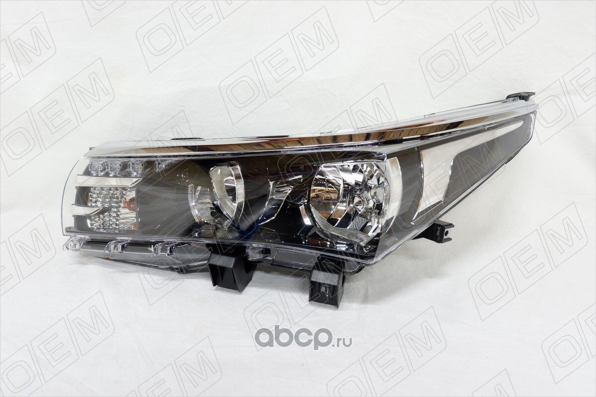 Фара левая Toyota Corolla 11 E180 2013-2016, с корректором, светодиодные ДХО (LED)