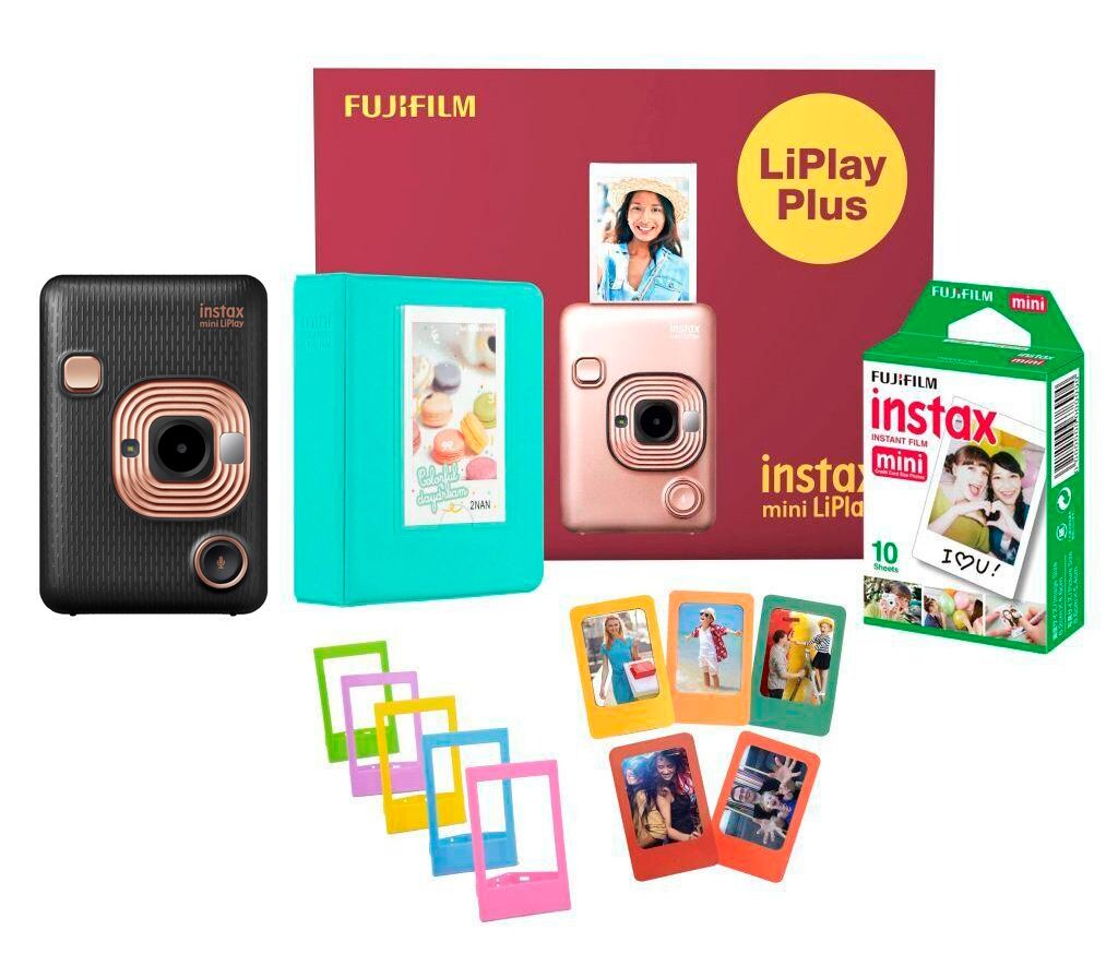 Фотоаппарат моментальной печати Fujifilm Instax MINI LiPlay Plus, черный