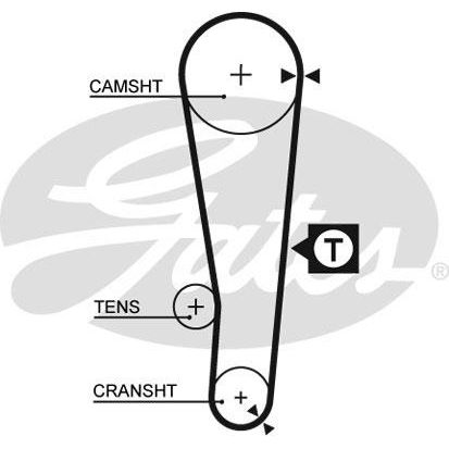 Комплект ГРМ для Тойота Карина Е 1992-1998, Toyota Carina E комплект грм GATES K015386XS